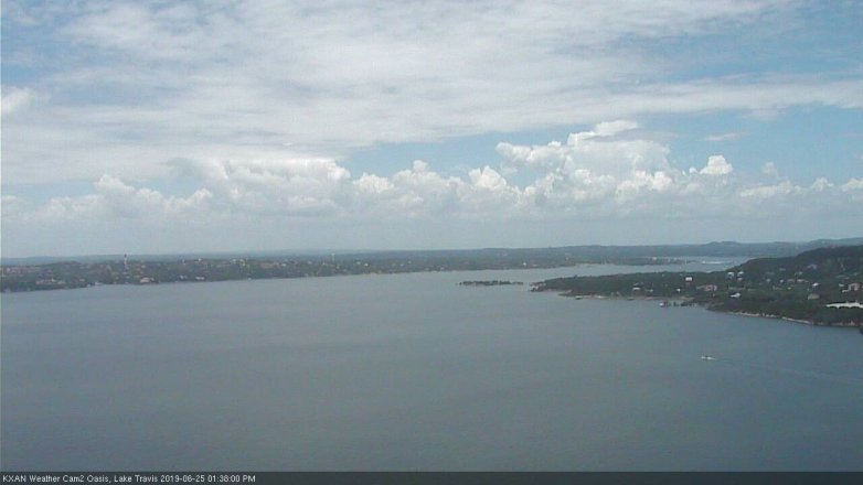 Lake Travis webcam, June 25, 2019 12:40 PM CT