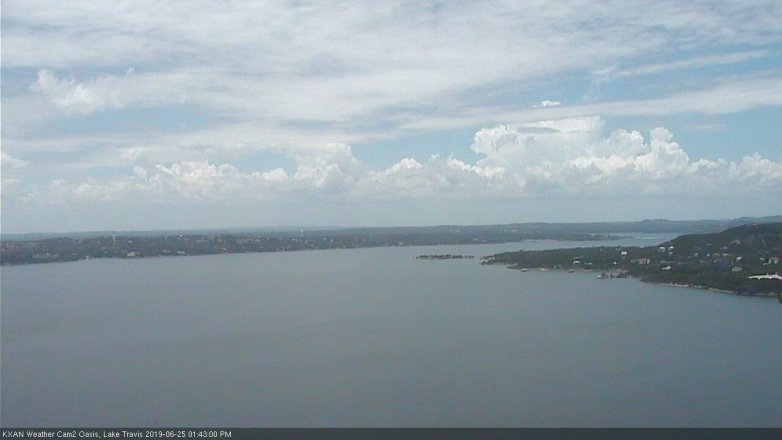 Lake Travis webcam, June 25, 2019 12:45 PM CT