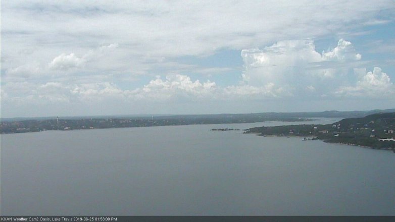 Lake Travis webcam, June 25, 2019 12:55 PM CT