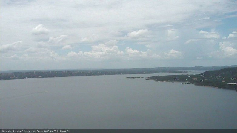 Lake Travis webcam, June 25, 2019 1:00 PM CT