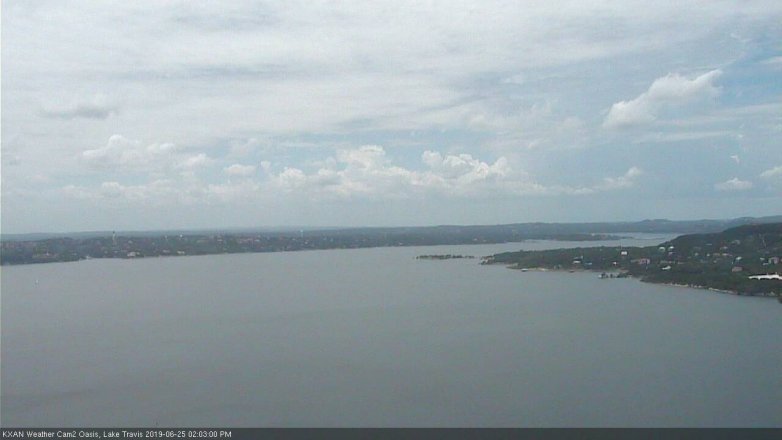 Lake Travis webcam, June 25, 2019 1:05 PM CT