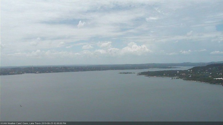 Lake Travis webcam, June 25, 2019 1:10 PM CT