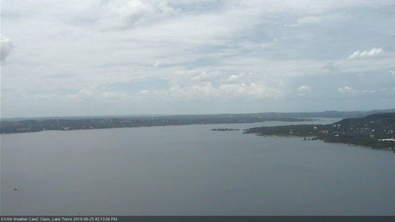 Lake Travis webcam, June 25, 2019 1:15 PM CT