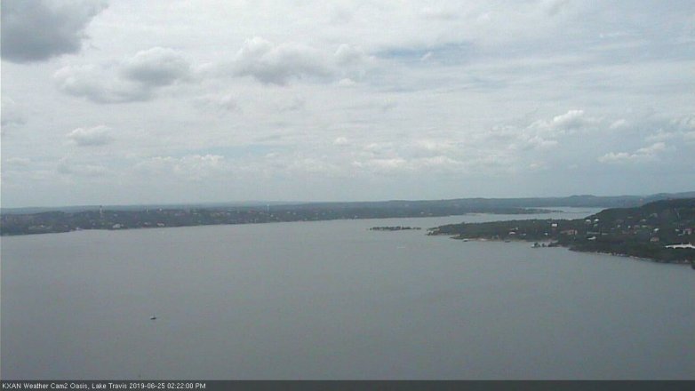 Lake Travis webcam, June 25, 2019 1:25 PM CT