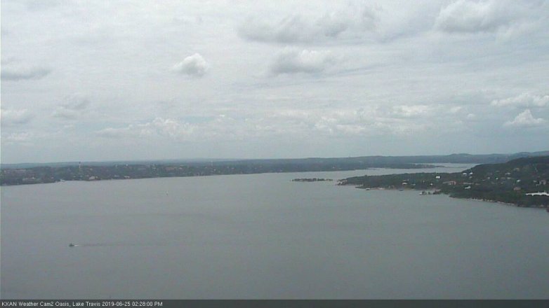 Lake Travis webcam, June 25, 2019 1:30 PM CT