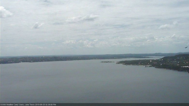 Lake Travis webcam, June 25, 2019 1:40 PM CT