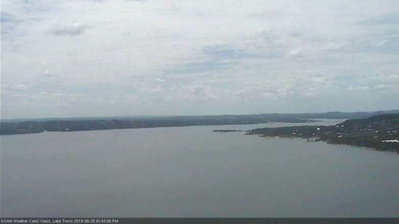 Lake Travis webcam, June 25, 2019 1:45 PM CT