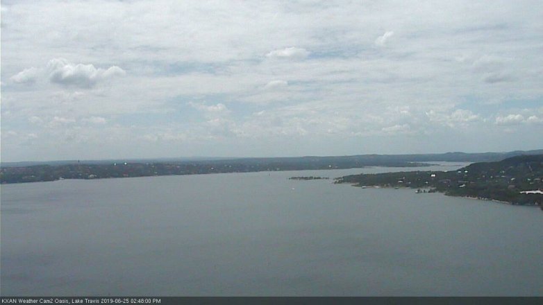 Lake Travis webcam, June 25, 2019 1:50 PM CT