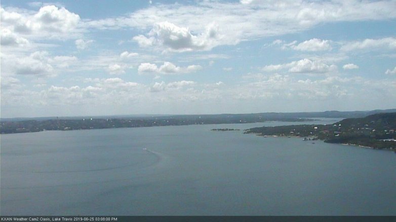 Lake Travis webcam, June 25, 2019 2:10 PM CT