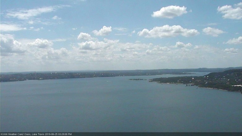 Lake Travis webcam, June 25, 2019 2:30 PM CT