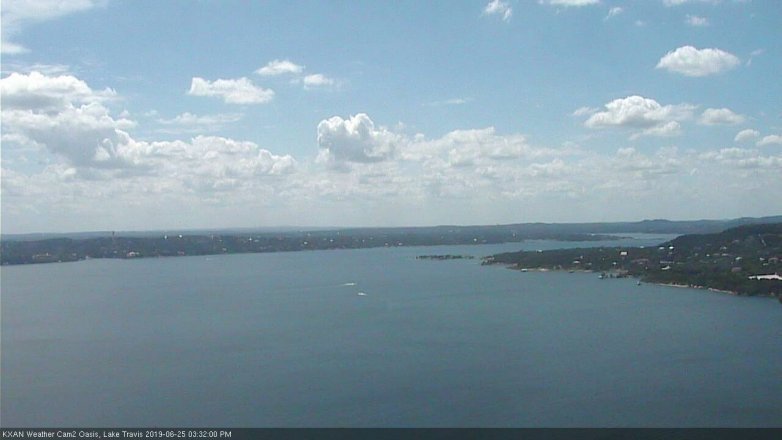Lake Travis webcam, June 25, 2019 2:35 PM CT