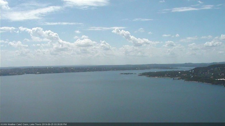 Lake Travis webcam, June 25, 2019 2:40 PM CT
