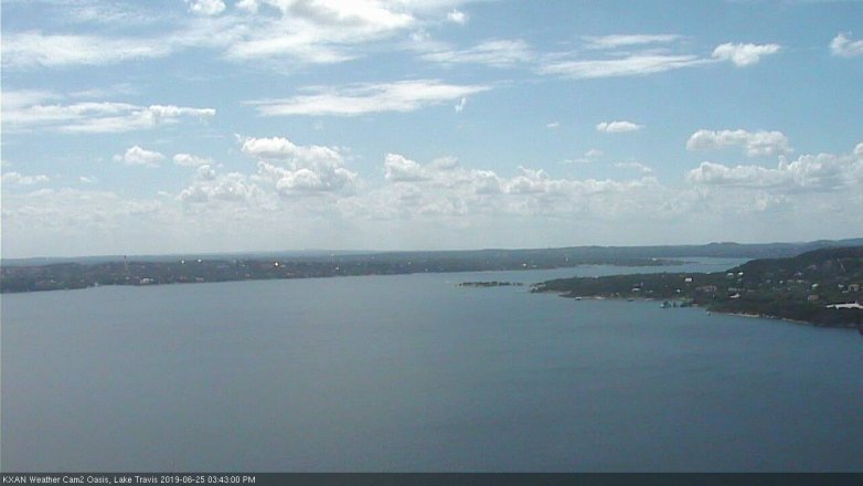 Lake Travis webcam, June 25, 2019 2:45 PM CT