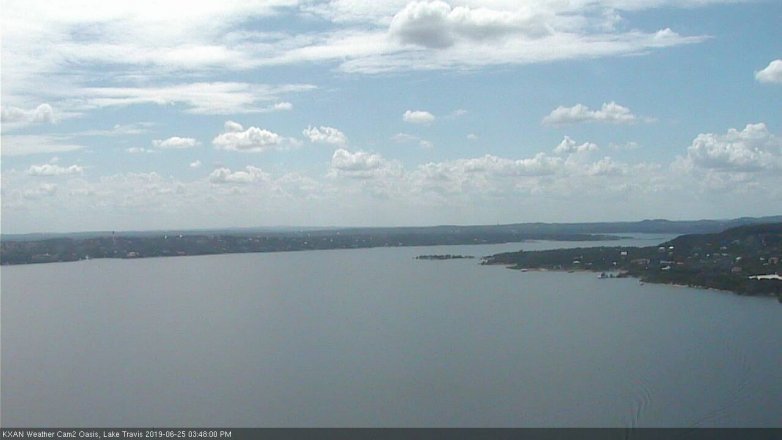 Lake Travis webcam, June 25, 2019 2:50 PM CT