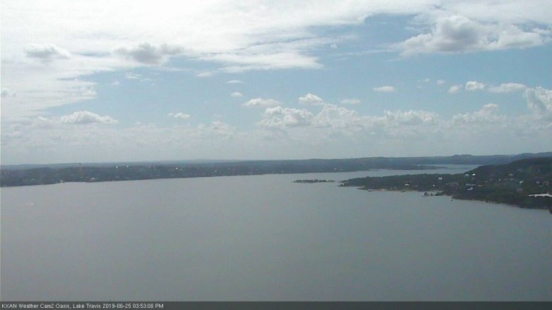 Lake Travis webcam, June 25, 2019 2:55 PM CT