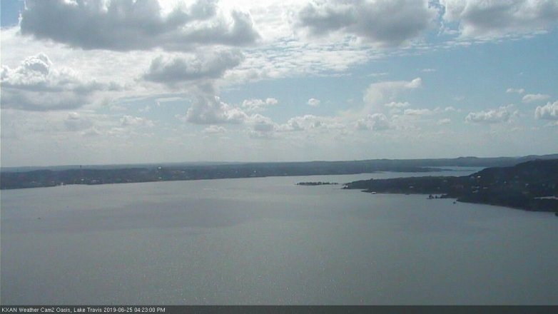 Lake Travis webcam, June 25, 2019 3:25 PM CT