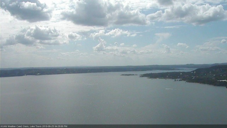Lake Travis webcam, June 25, 2019 3:30 PM CT