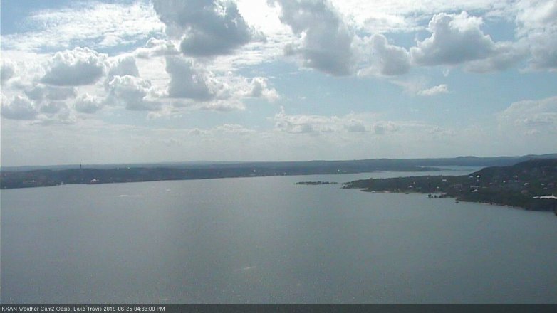 Lake Travis webcam, June 25, 2019 3:35 PM CT