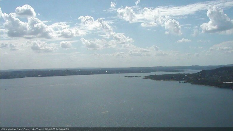 Lake Travis webcam, June 25, 2019 3:40 PM CT