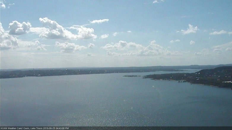 Lake Travis webcam, June 25, 2019 3:45 PM CT