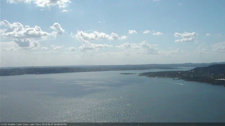 Lake Travis webcam, June 25, 2019 3:50 PM CT
