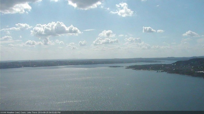 Lake Travis webcam, June 25, 2019 3:55 PM CT