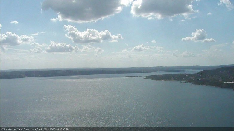 Lake Travis webcam, June 25, 2019 4:00 PM CT