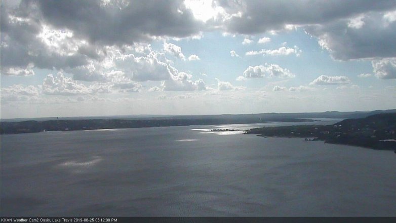 Lake Travis webcam, June 25, 2019 4:15 PM CT