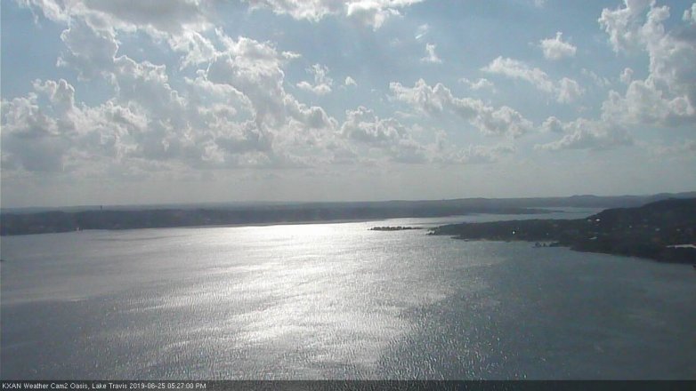 Lake Travis webcam, June 25, 2019 4:30 PM CT