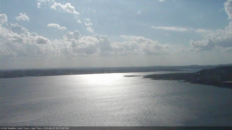 Lake Travis webcam, June 25, 2019 4:35 PM CT