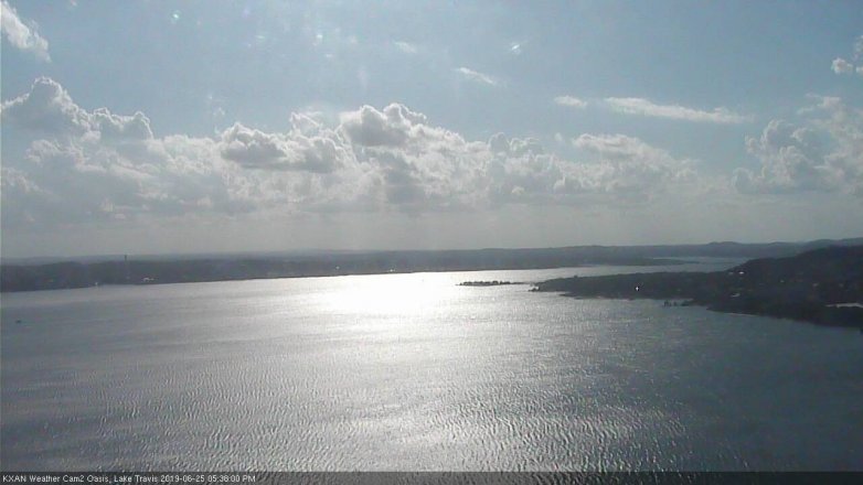 Lake Travis webcam, June 25, 2019 4:40 PM CT