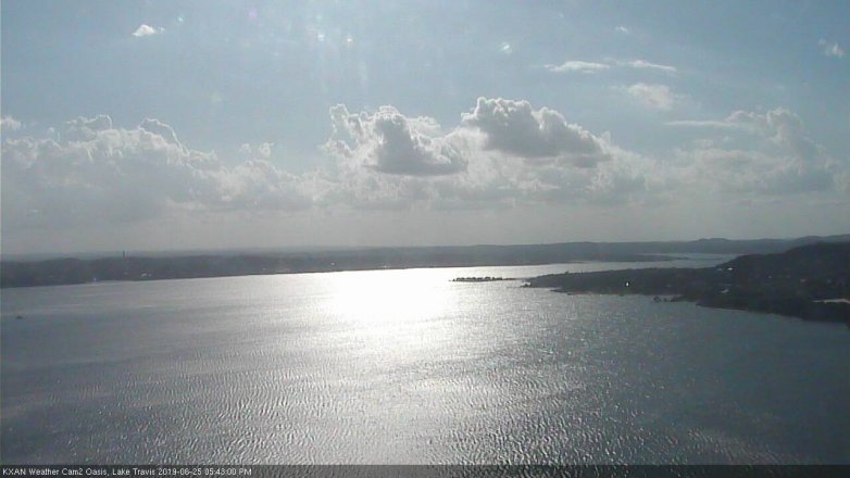 Lake Travis webcam, June 25, 2019 4:45 PM CT
