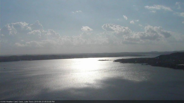 Lake Travis webcam, June 25, 2019 4:55 PM CT
