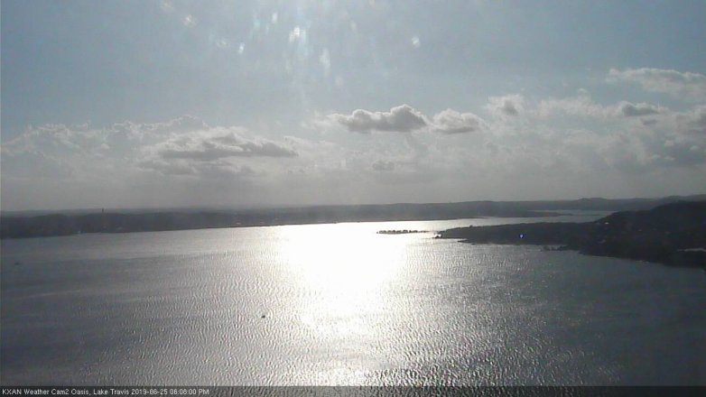 Lake Travis webcam, June 25, 2019 5:10 PM CT