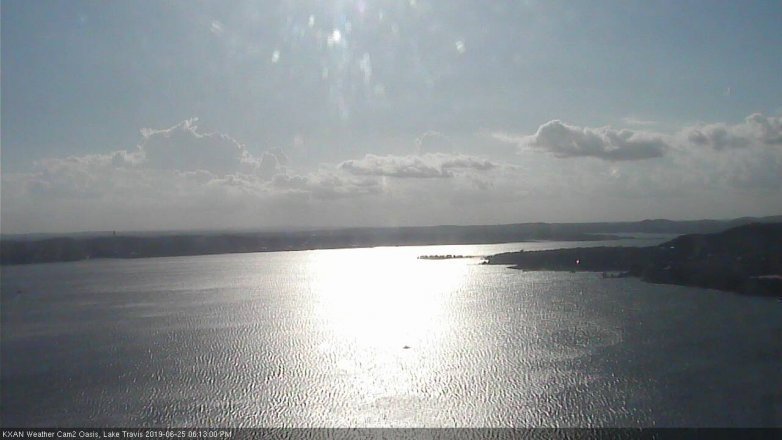 Lake Travis webcam, June 25, 2019 5:15 PM CT