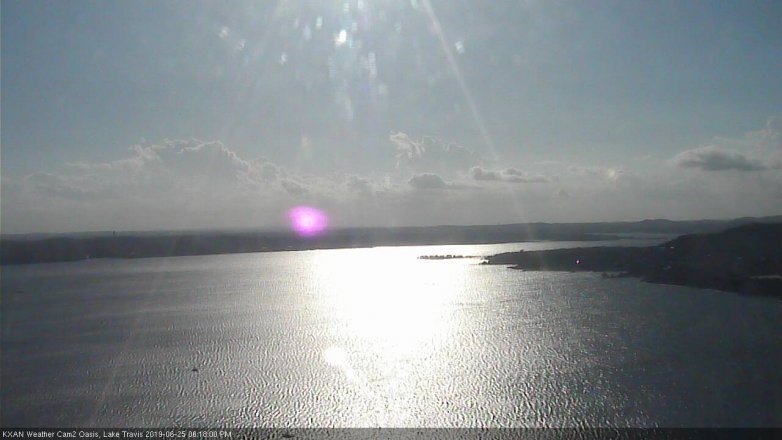 Lake Travis webcam, June 25, 2019 5:20 PM CT