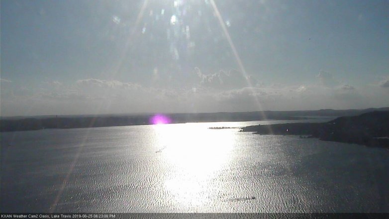 Lake Travis webcam, June 25, 2019 5:25 PM CT