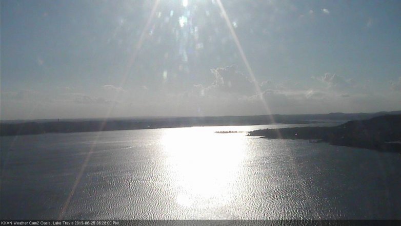 Lake Travis webcam, June 25, 2019 5:30 PM CT