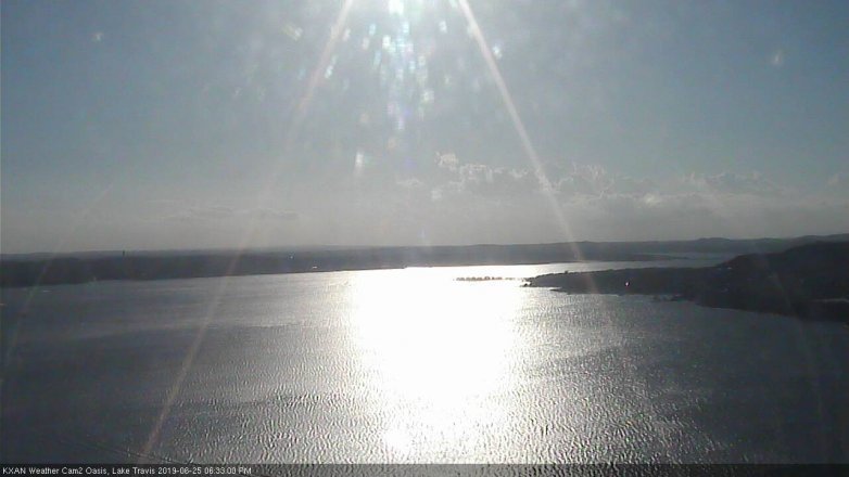 Lake Travis webcam, June 25, 2019 5:35 PM CT