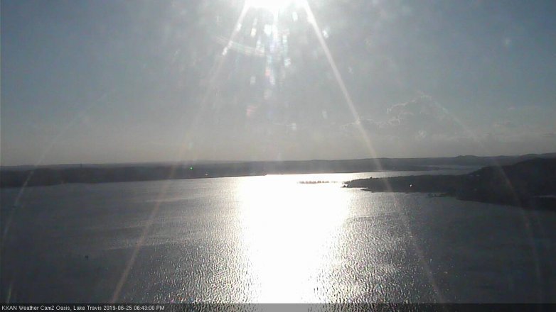 Lake Travis webcam, June 25, 2019 5:45 PM CT