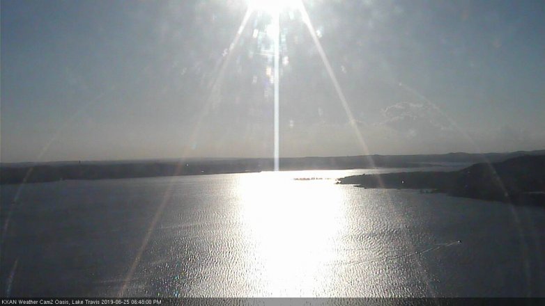 Lake Travis webcam, June 25, 2019 5:50 PM CT