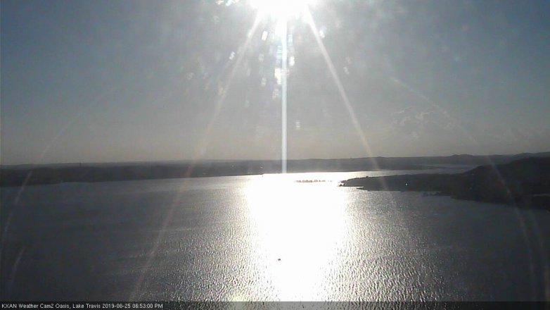 Lake Travis webcam, June 25, 2019 5:55 PM CT
