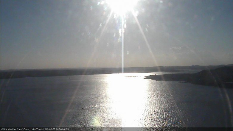 Lake Travis webcam, June 25, 2019 6:00 PM CT