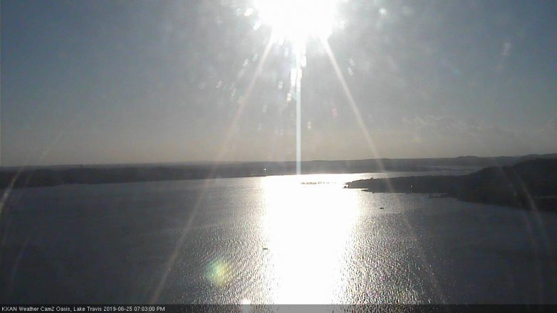 Lake Travis webcam, June 25, 2019 6:05 PM CT