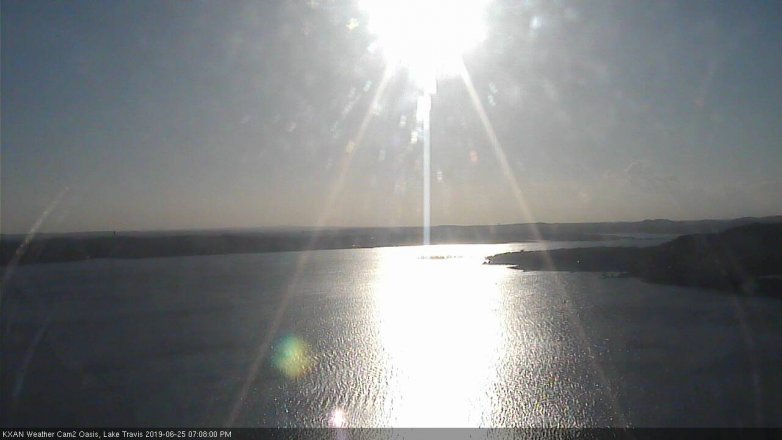 Lake Travis webcam, June 25, 2019 6:10 PM CT
