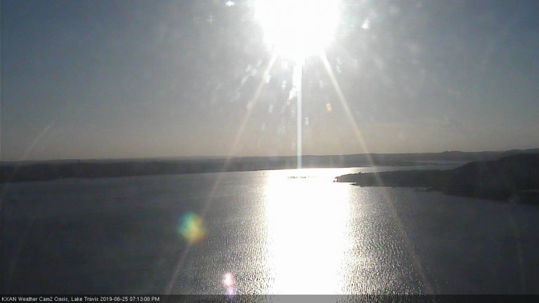 Lake Travis webcam, June 25, 2019 6:15 PM CT