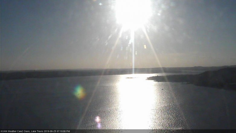 Lake Travis webcam, June 25, 2019 6:20 PM CT