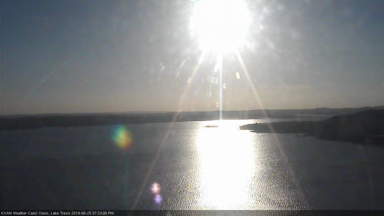 Lake Travis webcam, June 25, 2019 6:25 PM CT
