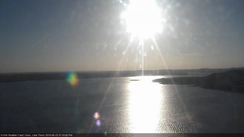 Lake Travis webcam, June 25, 2019 6:30 PM CT