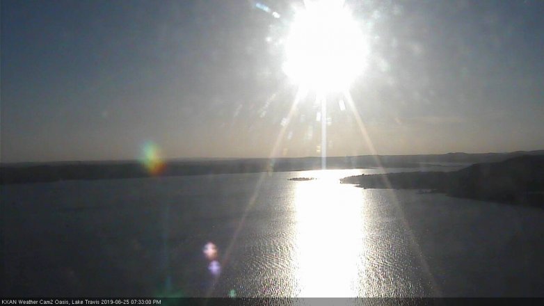 Lake Travis webcam, June 25, 2019 6:35 PM CT
